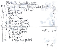Michelle Vasillo Wholesale Order Nov 2023