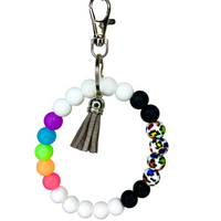 Keychain Wristlet 23 Silicone Beads
