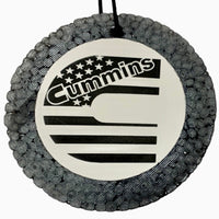 Leather Round Cummins Flag design