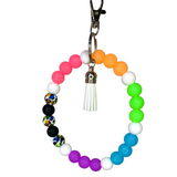 Keychain Wristlet 26 Silicone Beads