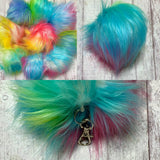 Keychain Tie Dye Pompom