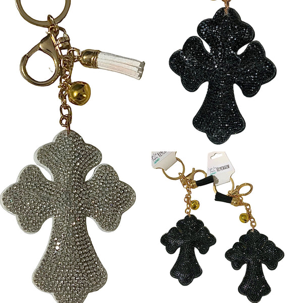Keychain Bling Cross