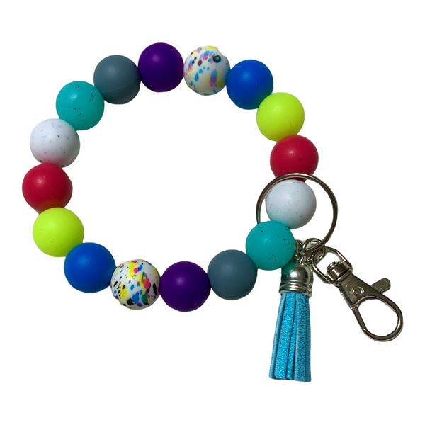 Keychain Wristlet 16 Silicone beads