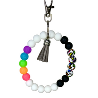 Keychain Wristlet 23 Silicone Beads