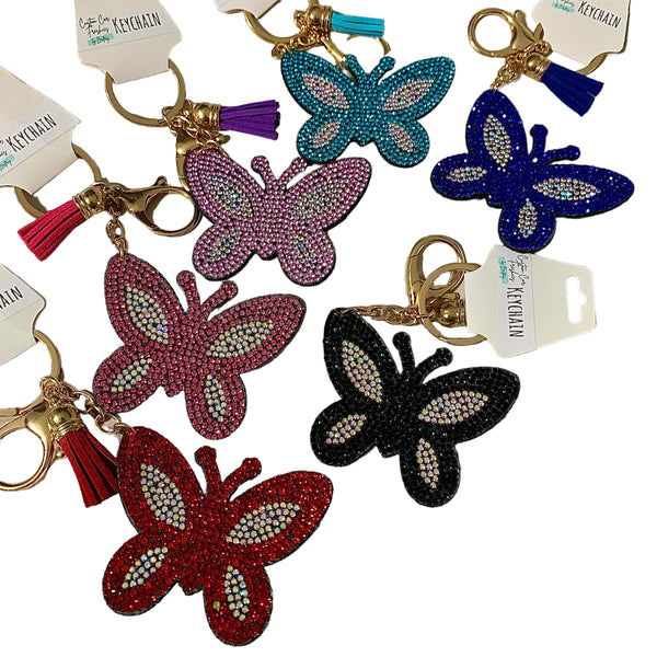 Keychain Butterfly Bling