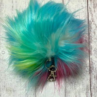 Keychain Tie Dye Pompom